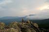 Вид на Круглицу в облаках с горы Ицыл