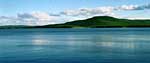 Синее озеро на заднем плане Пугачевская Сопка
