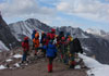 Встреча групп клуба на перевале Киргизского хребта