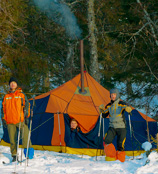 Ночлег в лыжной палатке под Нургушом