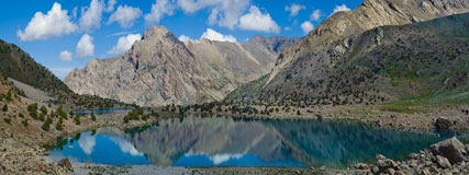 Высокогорные озера в Фанских горах на Памиро-Алае