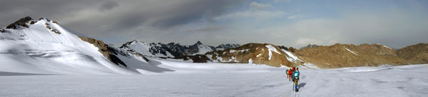 На леднике в Киргизском хребте на Тянь-Шане