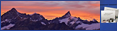Закат над пиками Пеннинских Альп