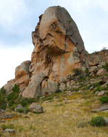 Sphinx Felsen in den Bergen von Kent in Zentral-Kasachstan