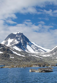 Высшая точка Норвегии гора Галлхёпигген