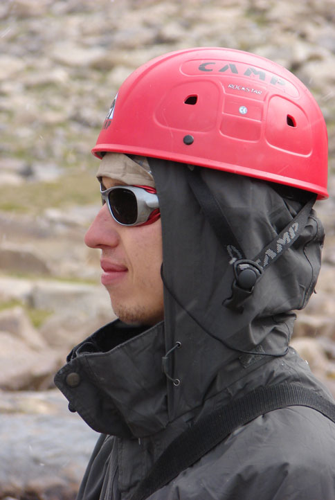 Участник туриады на Киргизском хребте Тянь-Шаня Александр Рахманов