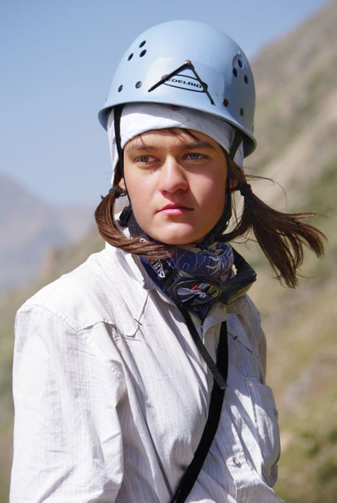 Участница туриады на Киргизском хребте Тянь-Шаня Татьяна Перцевая