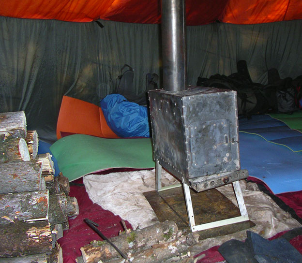 Печка группы для зимней палатки